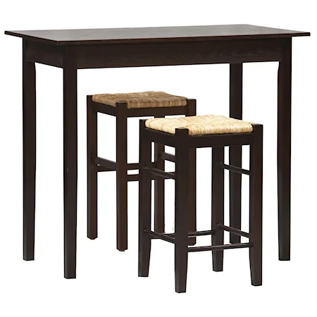 Tavern Three Piece Counter and Stool Set